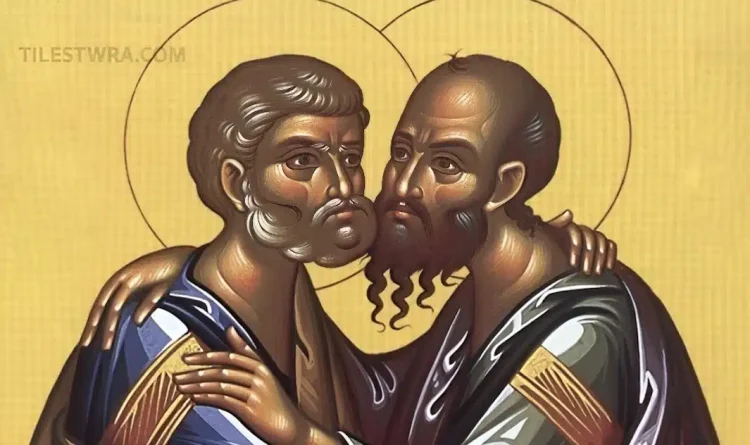 Σήμερα γιορτάζουν οι δυο μεγάλοι και σπουδαίοι Άγιοι που ο ένας σταυρώθηκε και ο άλλος αποκεφαλίστηκε