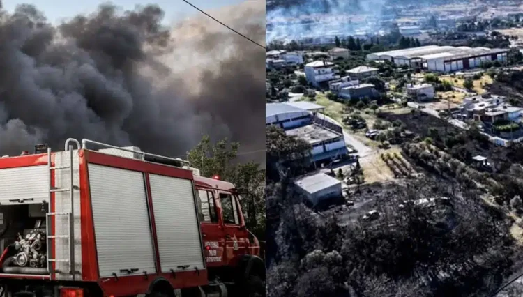 Ωραιόκαστρο: Πέθανε η γυναίκα που υπέστη ανακοπή όταν είδε τις φλόγες να πλησιάζουν το σπίτι της