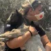 Βοιωτία: Η διοικήτρια του Α.Τ. Μάνδρας έσωσε κατσικάκι από τις φλόγες