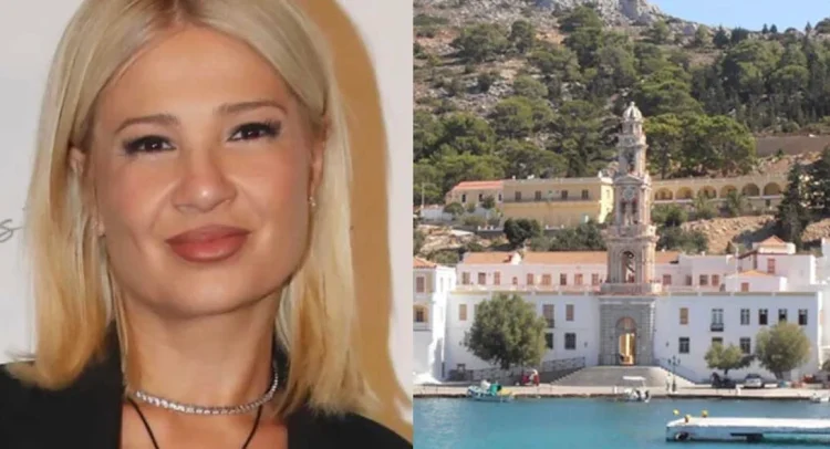 Φαίη Σκορδά: Eπίσκεψη στο μοναστήρι του Πανορμίτη – «Επιτέλους»