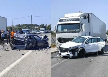 Σοβαρό τροχαίο στην Πρέβεζα: Φορτηγό συγκρούστηκε με τρία ΙΧ – Οκτώ τραυματίες, μεταξύ των οποίων και παιδιά