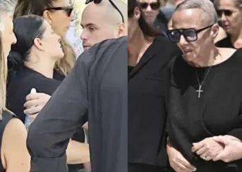 Κηδεία Δημήτρη Κόκοτα: Ράγισε καρδιές η σύζυγός του, Κατερίνα Πετράκη στον επικήδειο – «Τον ευχαριστώ που μου άφησε το παιδί μας»