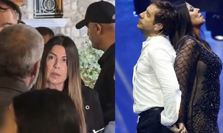Συντετριμμένη η Άντζελα Δημητρίου στη λαϊκή αγρυπνία για τον Γιώργο Μαζωνάκη – Μαζί της ήταν και η κόρη της