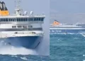 Βίντεο: Η «μάχη» του Blue Star να δέσει στη Νάξο εν μέσω ισχυρών ανέμων