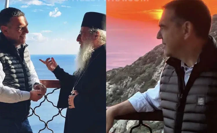 Στο Άγιον Όρος ο Αλέξης Τσίπρας: «Ψέλνεις στη Σιμωνόπετρα και ακούγεται στον Άδη…»