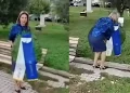 Η Καρυστιανού κατέθεσε τελικά μόνη της στεφάνι στη Θεσσαλονίκη για την 28η Οκτωβρίου, δείτε βίντεο